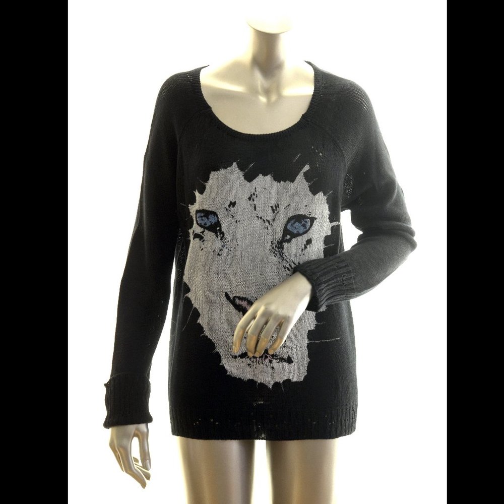 LAUREN MOSHI LION SWEATER / PULLOVER - SIZE M - NWOT